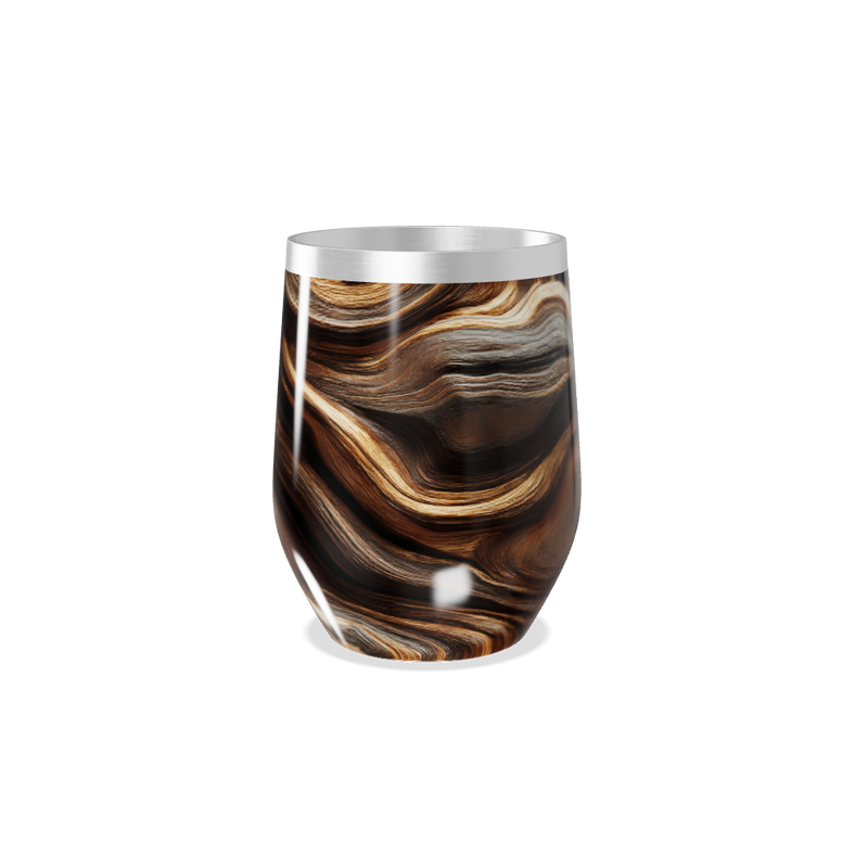 Copo Térmico Slim - Efeito Mármore Madeira