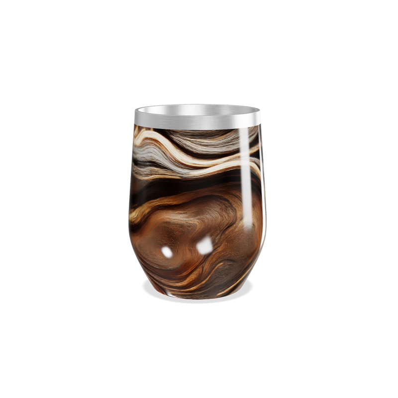 Copo Térmico Slim - Efeito Mármore Madeira