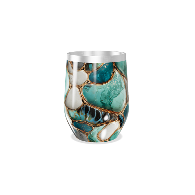 Copo Térmico Slim - Estampa Pedra Azul