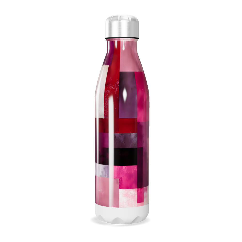 Garrafa Inox - Estampa Colorida Geométrica