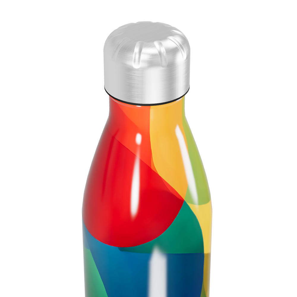 Garrafa Inox - Colorida Abstrata 500ml