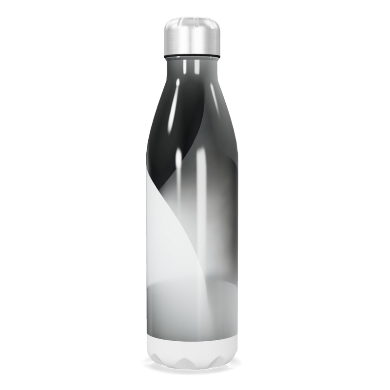 Garrafa Inox Preto Branca 750ml
