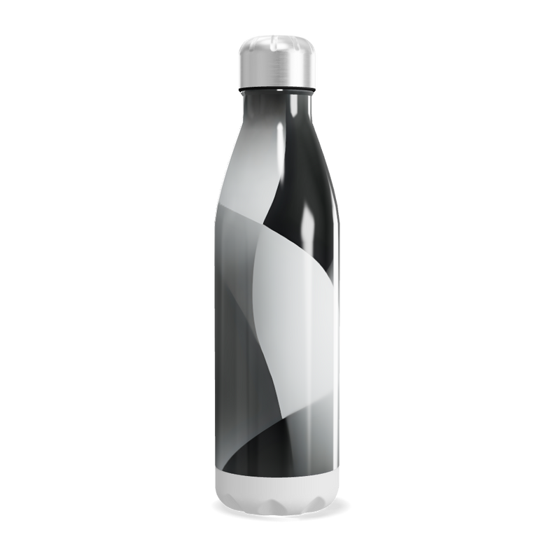 Garrafa Inox Preto Branca 750ml