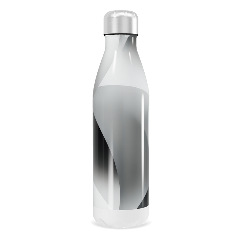 Garrafa Inox Preto Branca 750ml