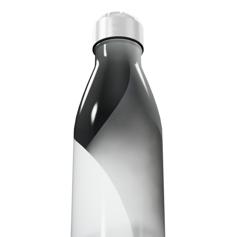 Garrafa Inox Preto Branca 750ml