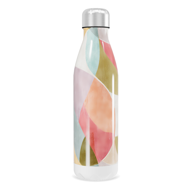 Garrafa Inox - Estampa Colorida Abstrata