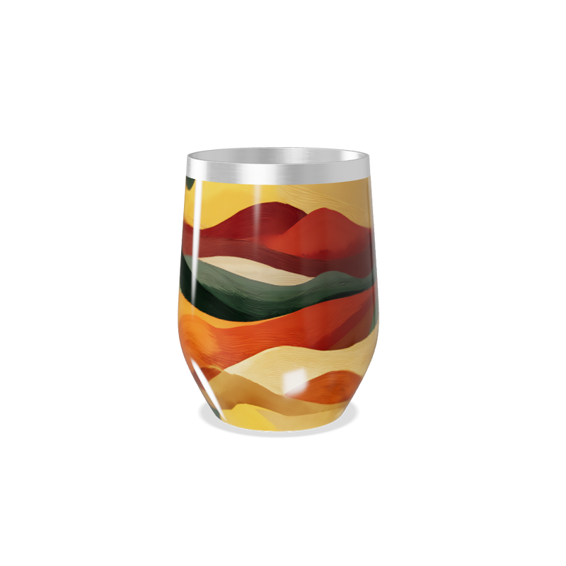 Copo Térmico Slim - Estampa Ondas Coloridas