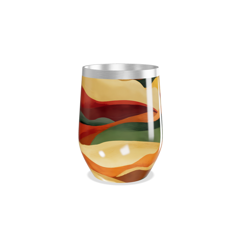 Copo Térmico Slim - Estampa Ondas Coloridas