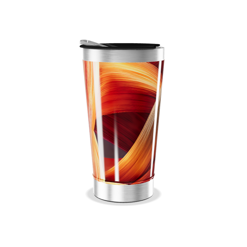 Copo Térmico - Estampa Abstrata Colorida