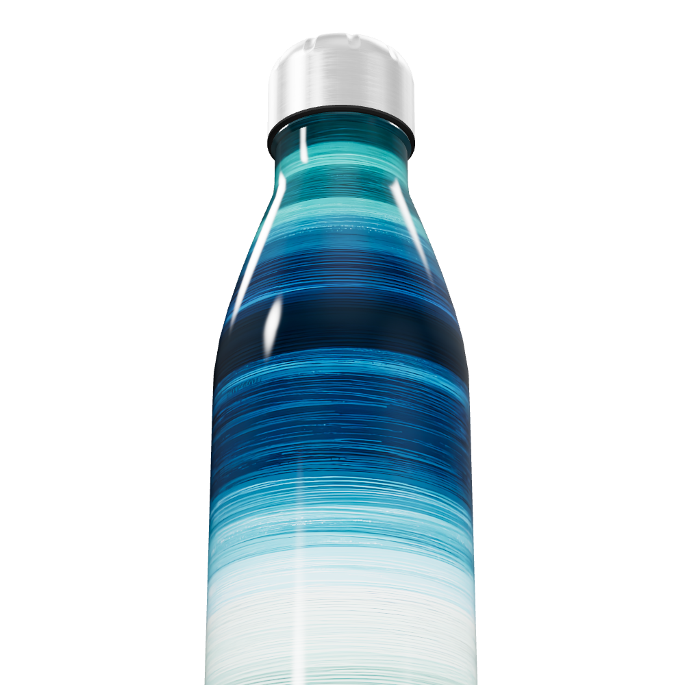 Garrafa Inox Listrada Azul Verde