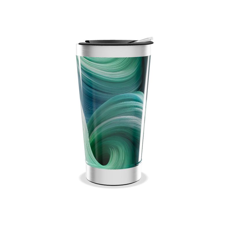 Copo Térmico - Estampa Azul e Verde