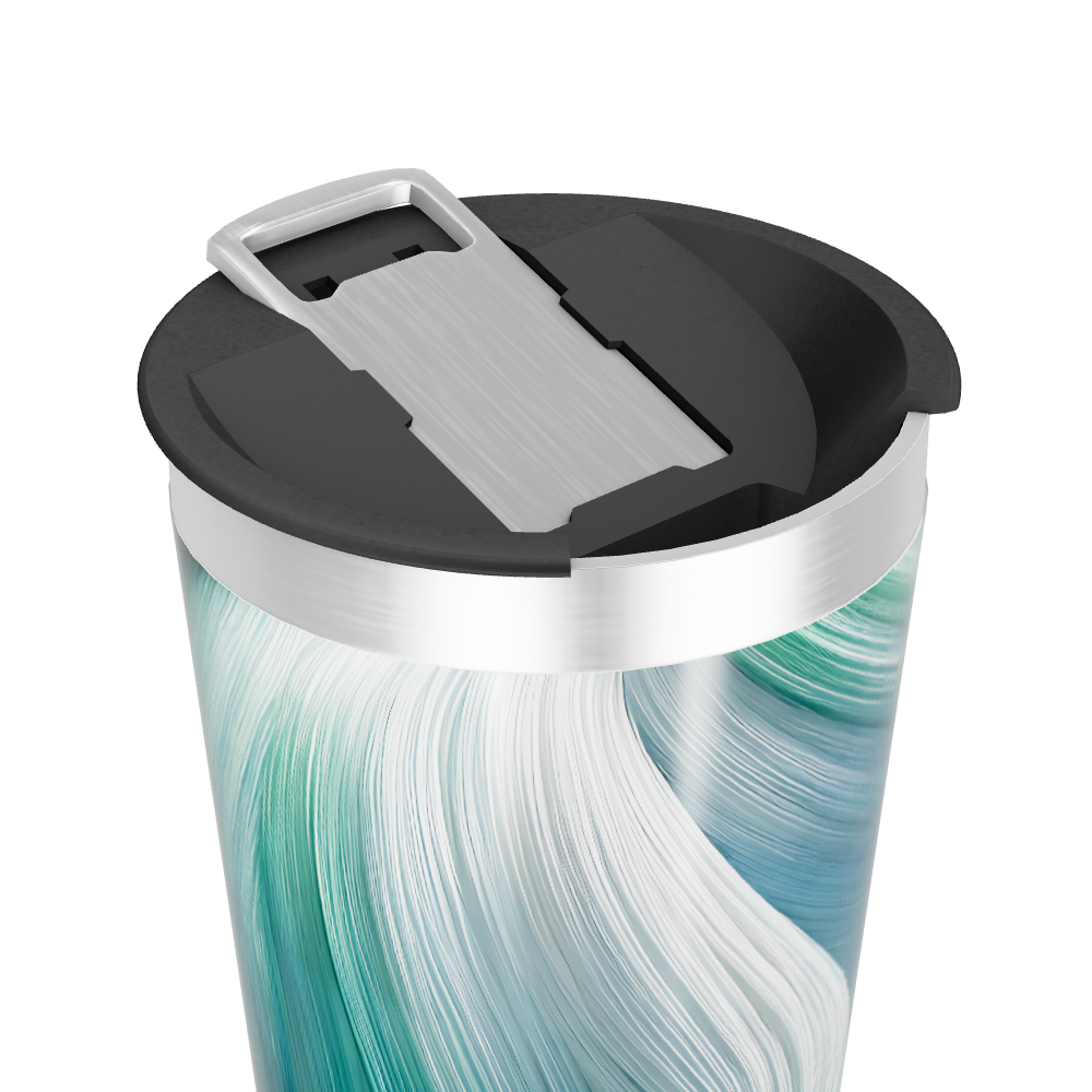 Copo Térmico - Estampa Azul e Verde