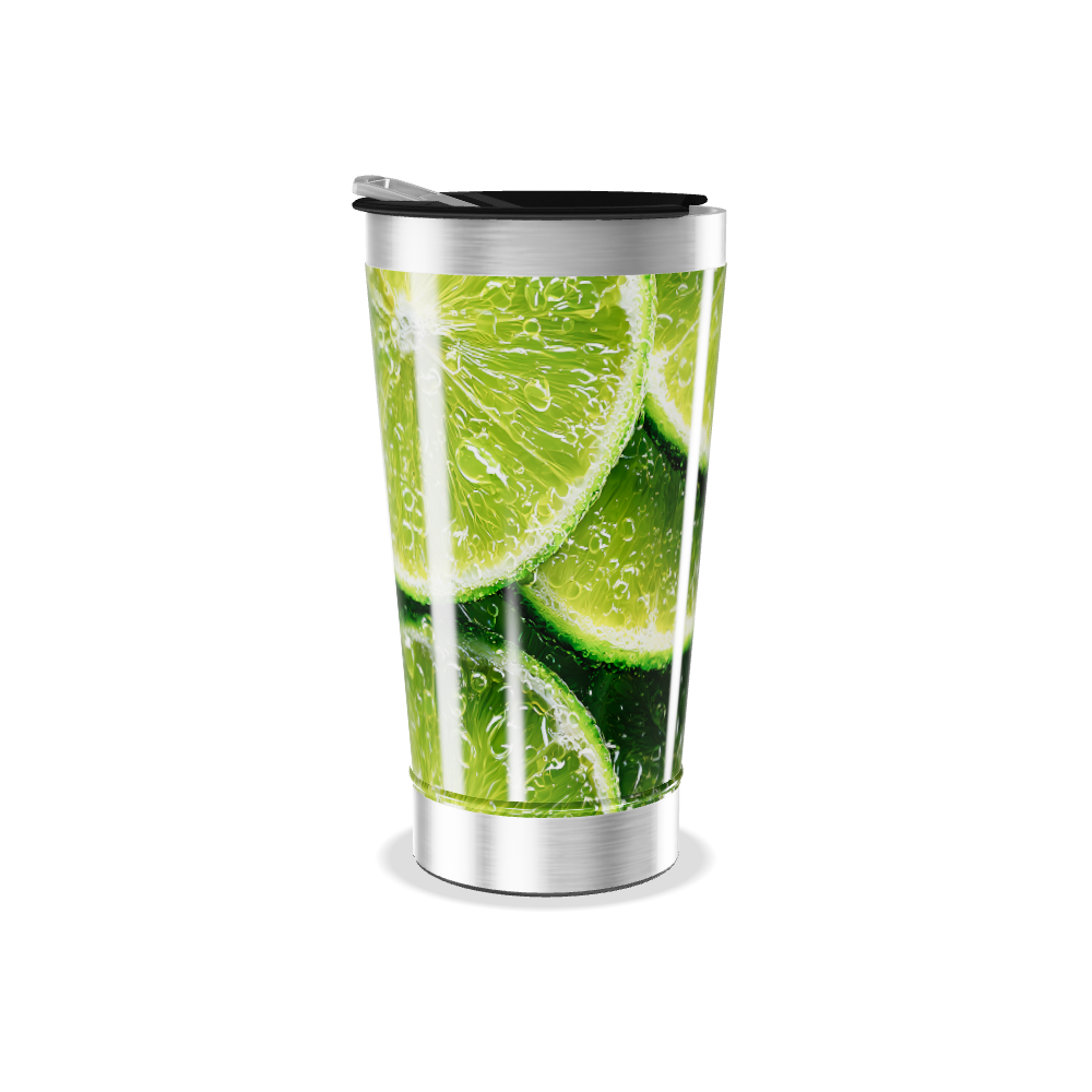Copo Térmico - Estampa Limão Aço Inox