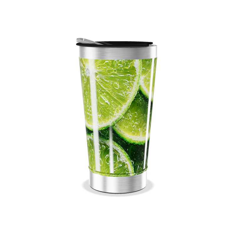 Copo Térmico - Estampa Limão Aço Inox