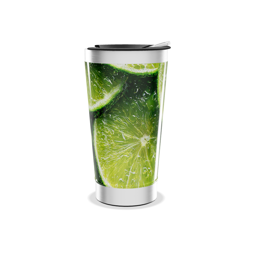 Copo Térmico - Estampa Limão Aço Inox