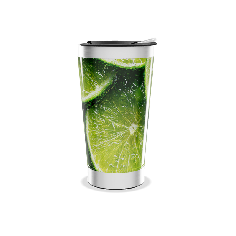 Copo Térmico - Estampa Limão Aço Inox
