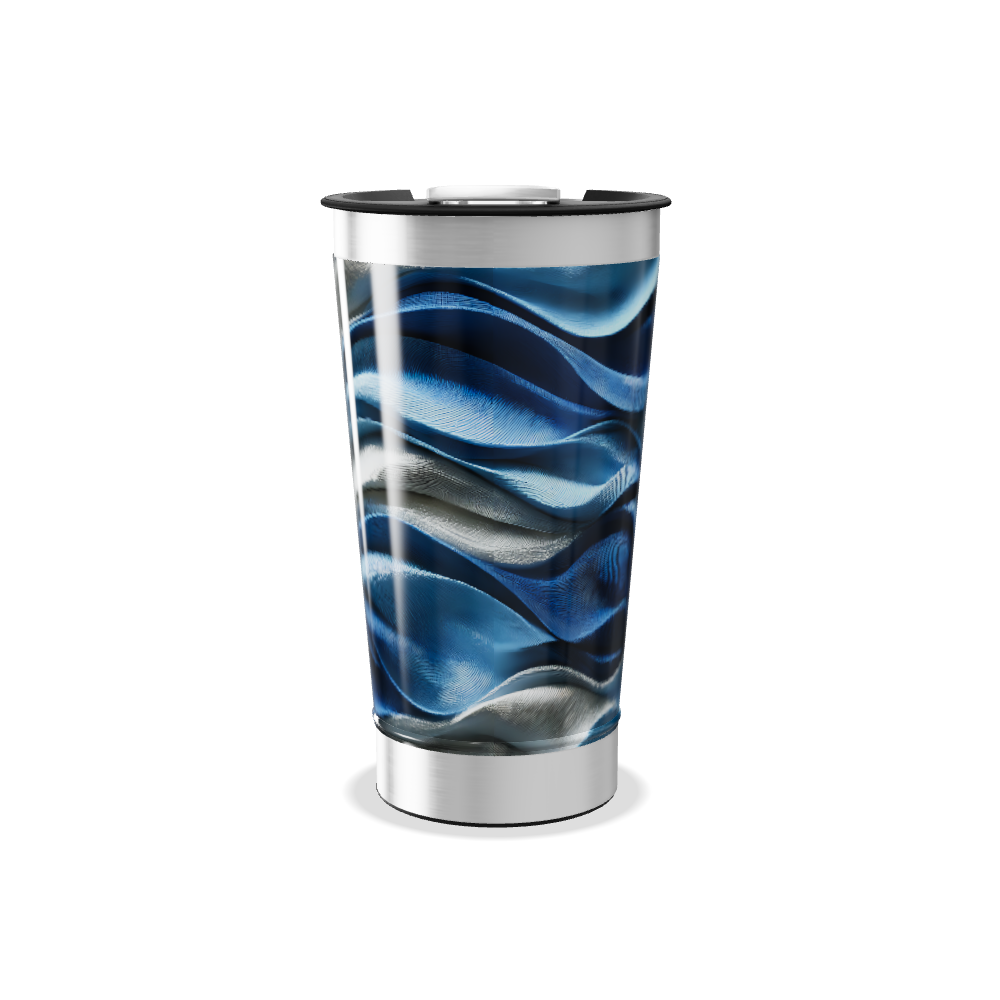 Copo Térmico - Estampa Ondas Azul