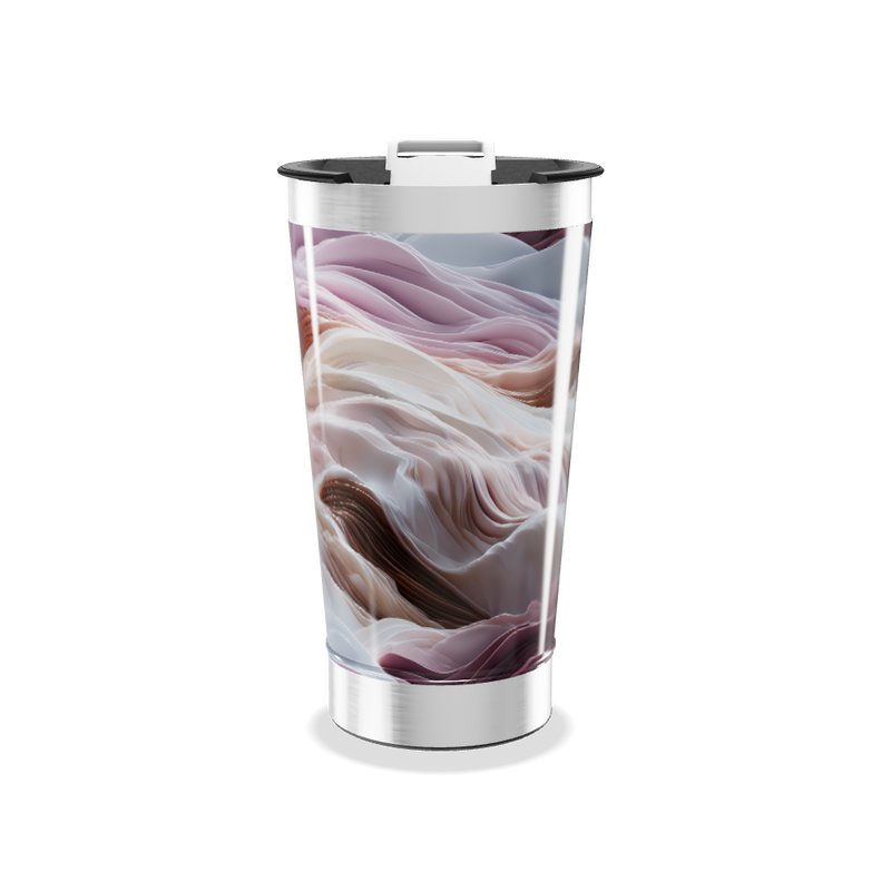 Copo Térmico - Estampa Abstrata Multicolorida