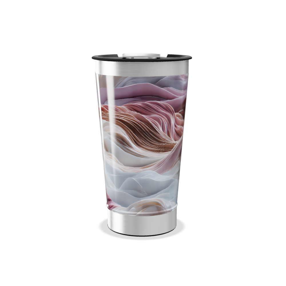 Copo Térmico - Estampa Abstrata Multicolorida