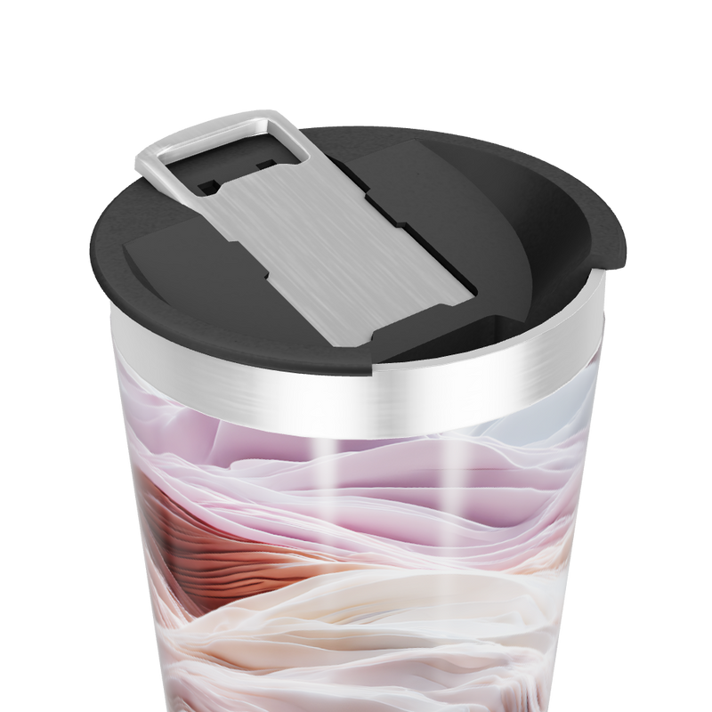 Copo Térmico - Estampa Abstrata Multicolorida