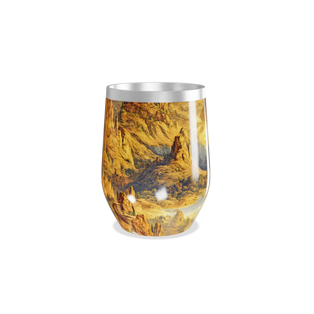 Copo Térmico Slim - Montanha Colorida Aço