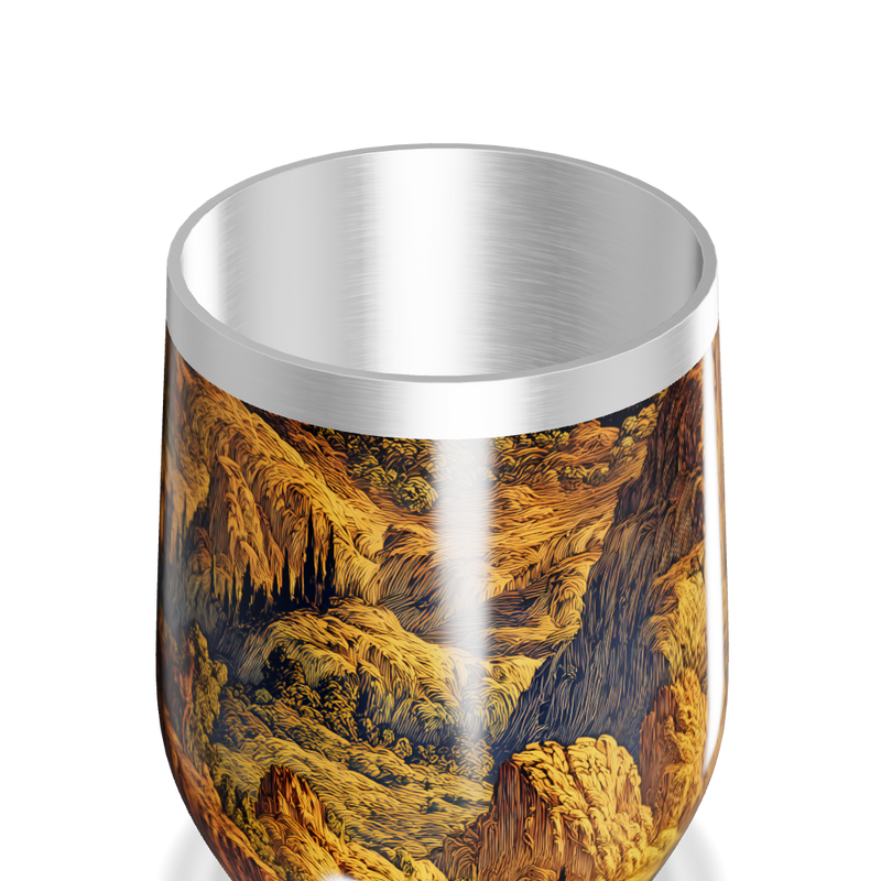 Copo Térmico Slim - Montanha Colorida Aço