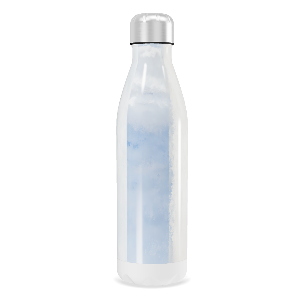 Garrafa Inox Branco Perolado 500ml