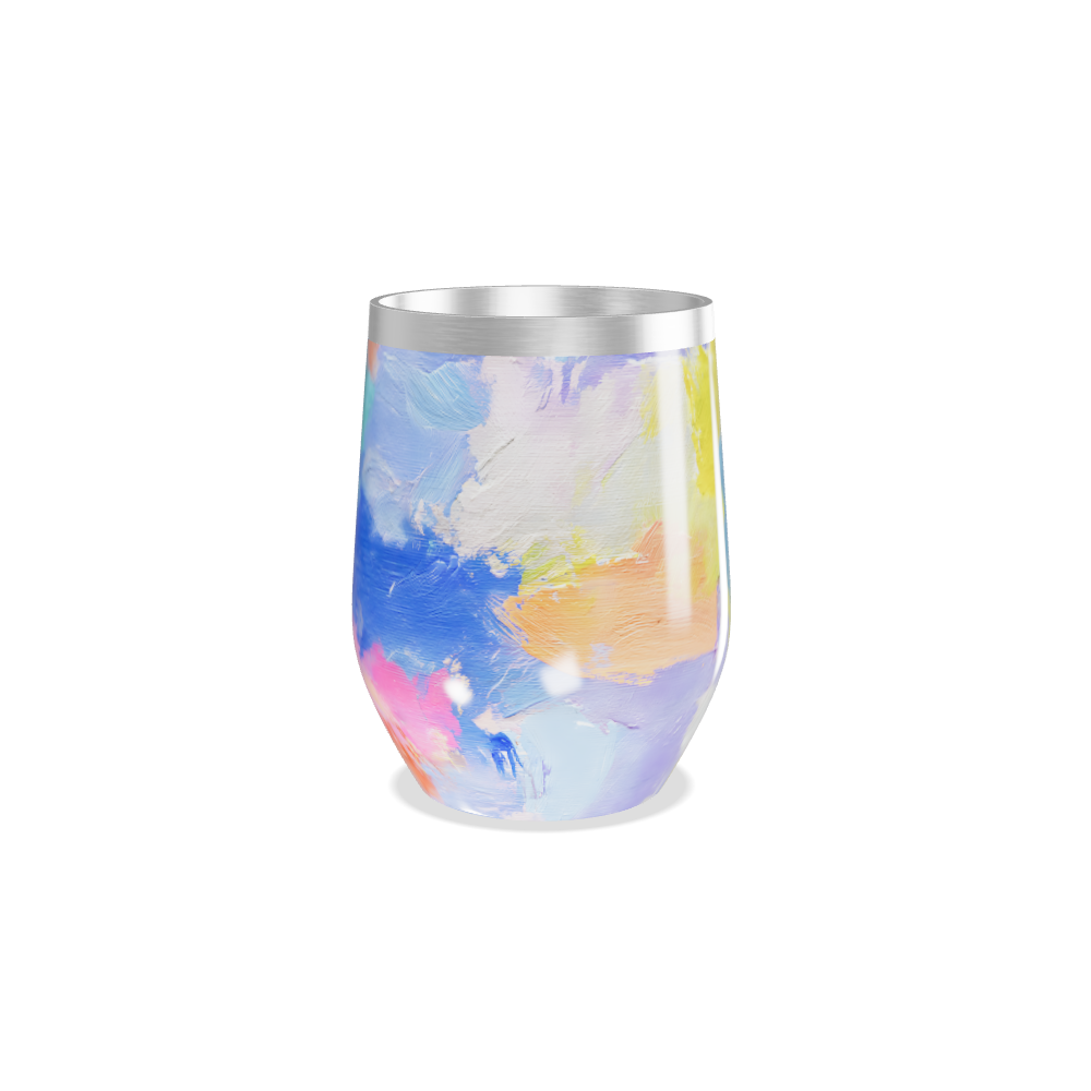 Copo Térmico Slim - Estampa Colorida Abstrata