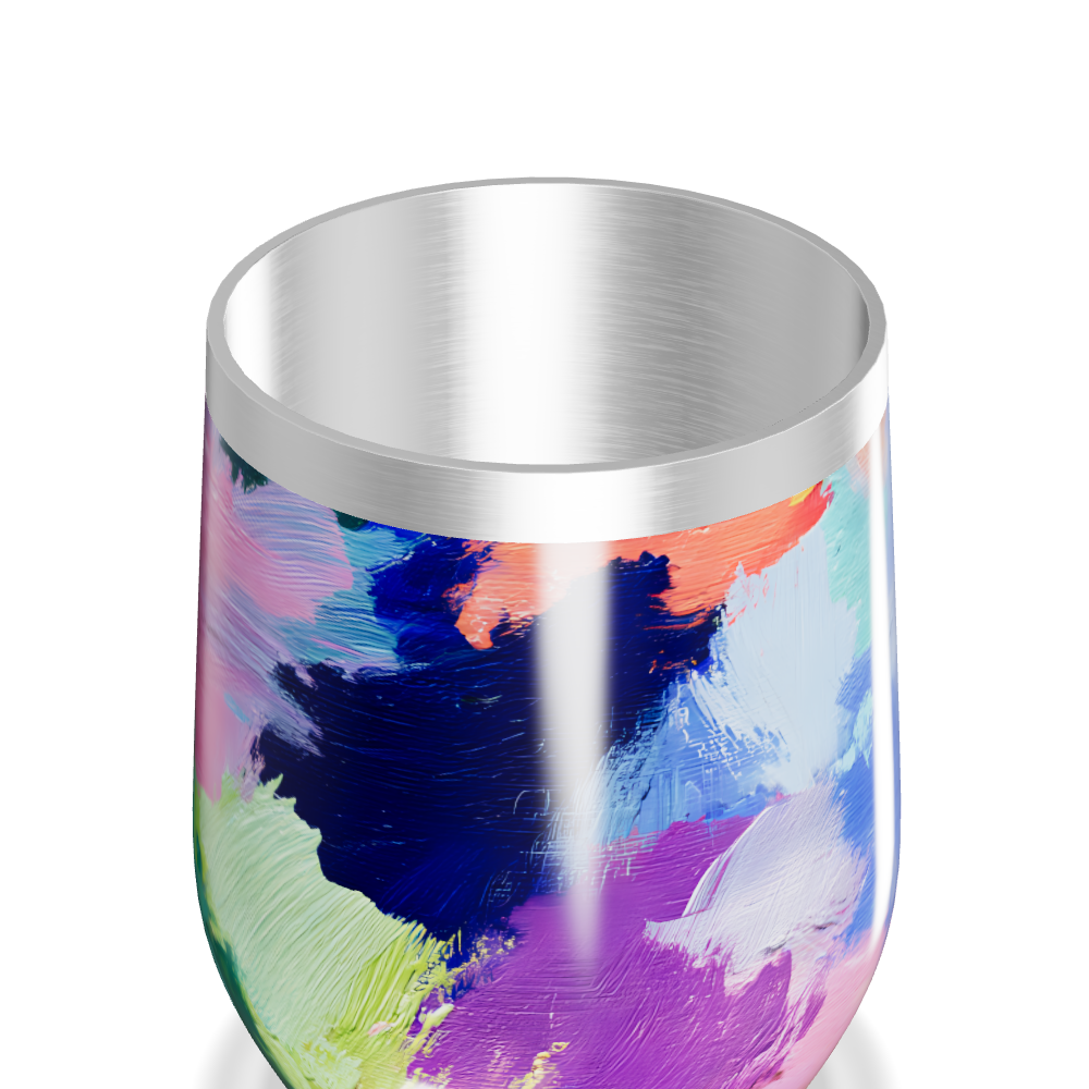 Copo Térmico Slim - Estampa Colorida Abstrata