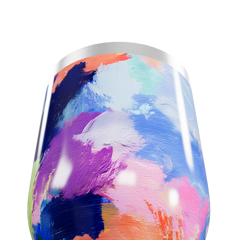 Copo Térmico Slim - Estampa Colorida Abstrata