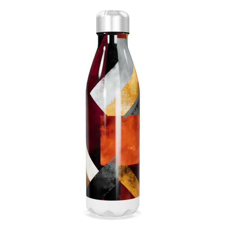 Garrafa Inox - Estampa Geométrica Colorida