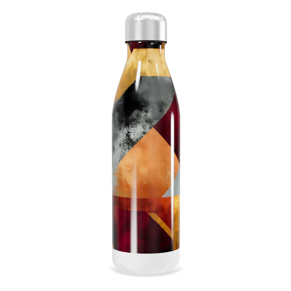 Garrafa Inox - Estampa Geométrica Colorida