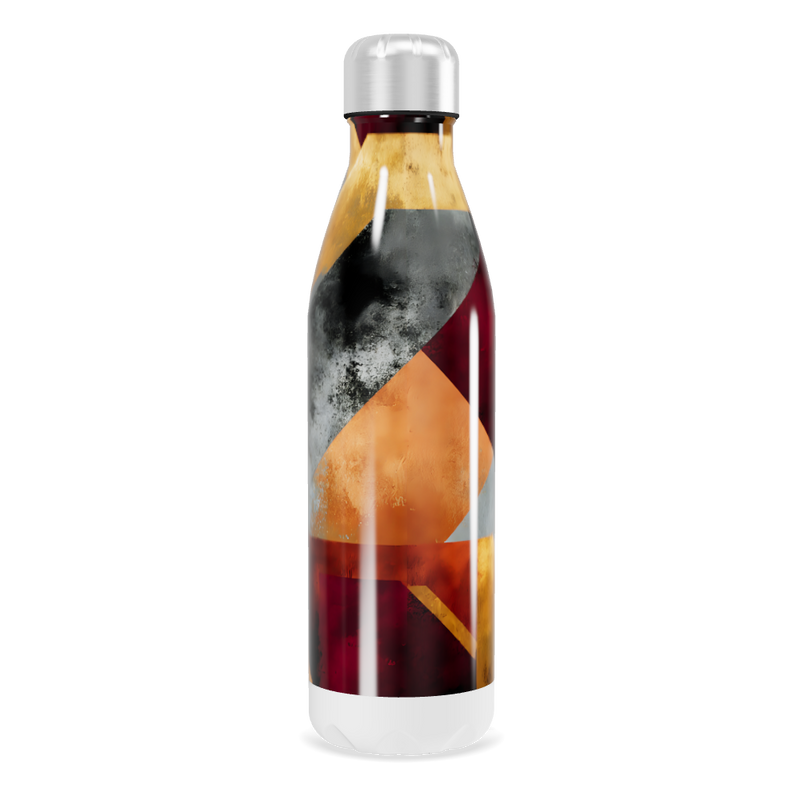 Garrafa Inox - Estampa Geométrica Colorida