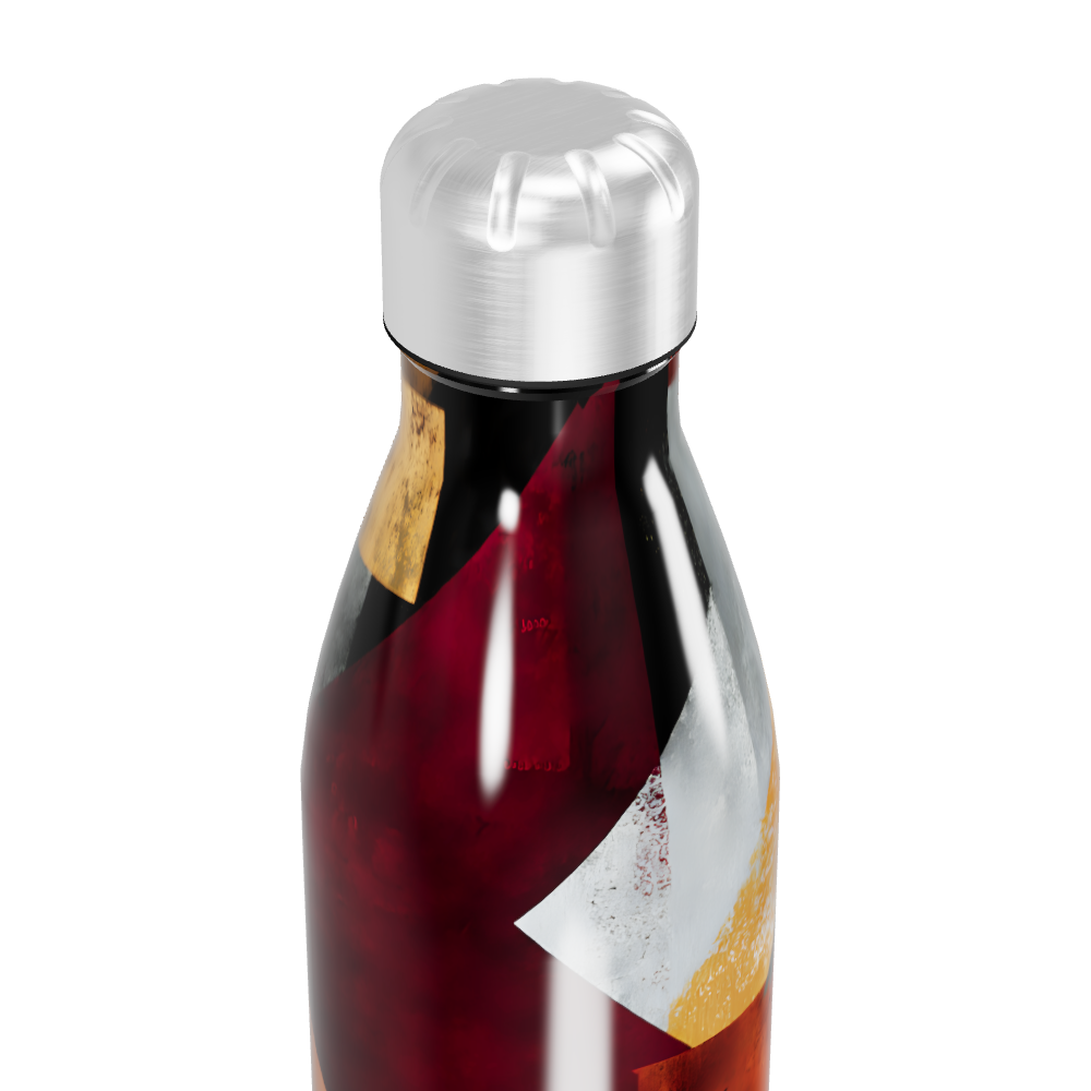 Garrafa Inox - Estampa Geométrica Colorida
