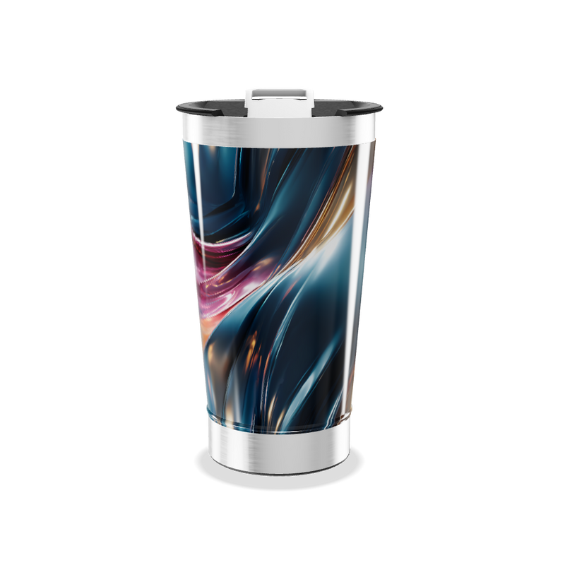 Copo Térmico - Design Abstrato Multicor