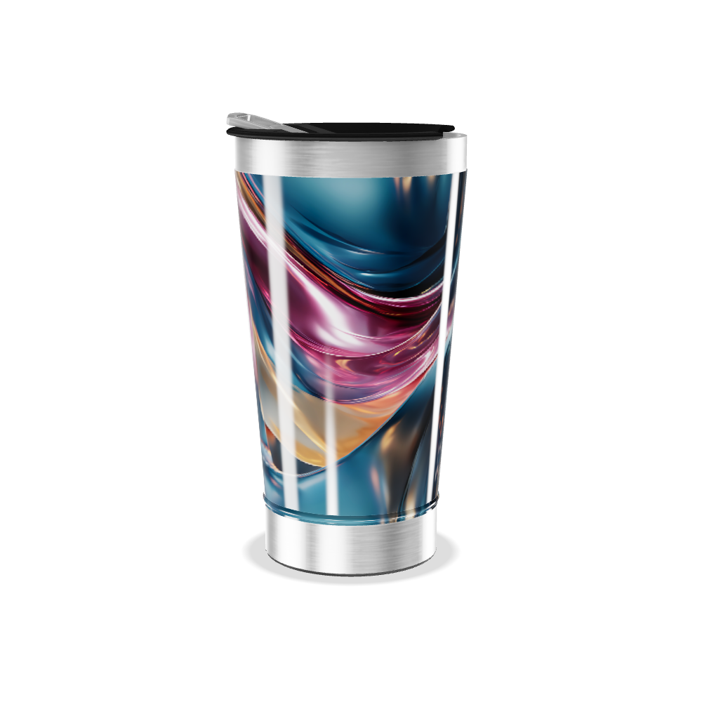 Copo Térmico - Design Abstrato Multicor