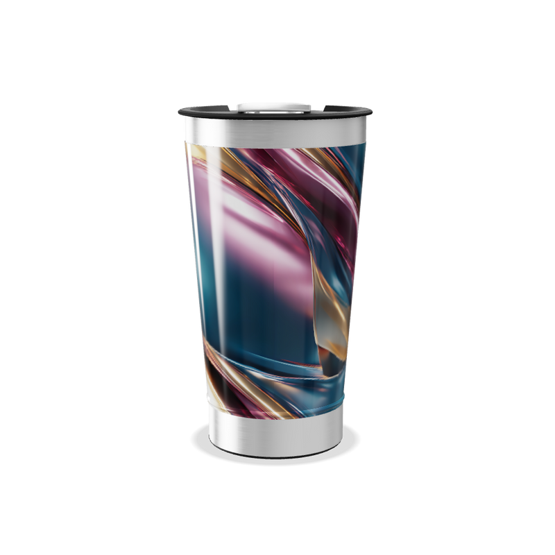 Copo Térmico - Design Abstrato Multicor