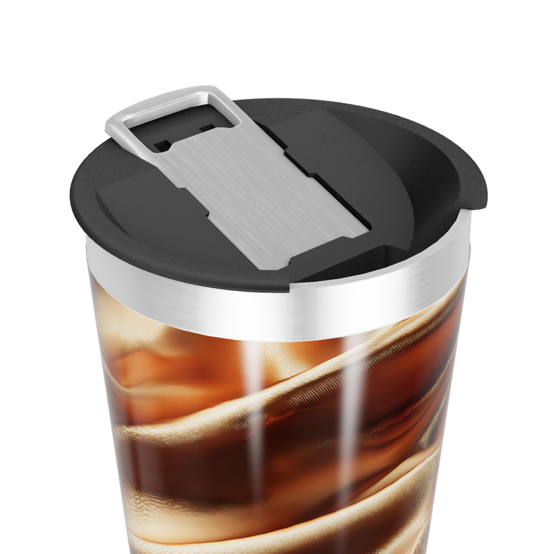 Copo Térmico - Estampa Seda Marrom