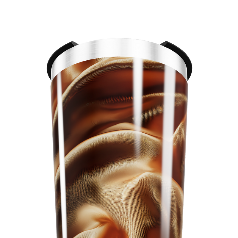 Copo Térmico - Estampa Seda Marrom