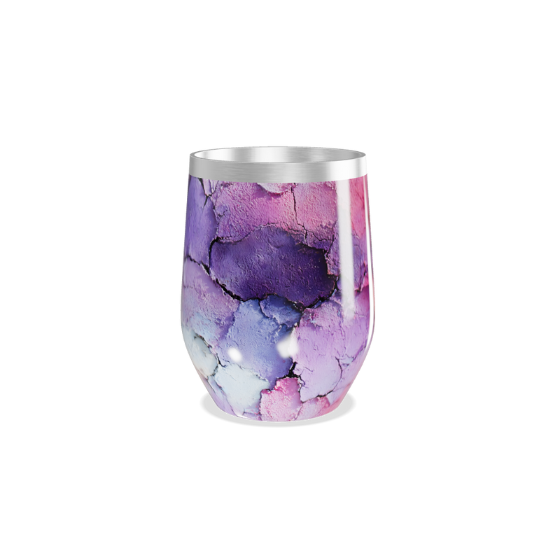 Copo Térmico Slim - Estampa Roxa e Rosa