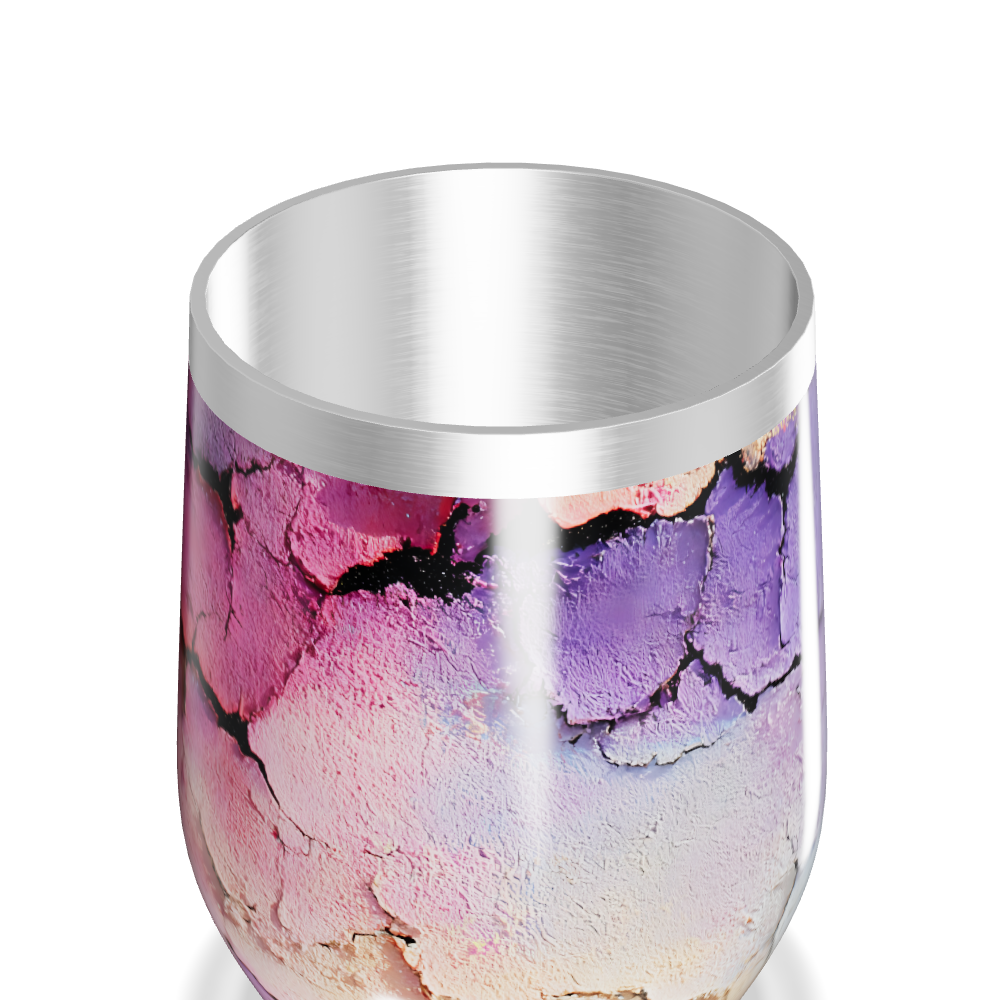Copo Térmico Slim - Estampa Roxa e Rosa