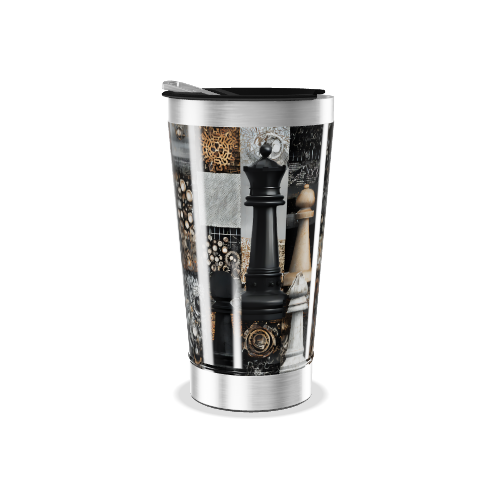 Copo Térmico - Estampa Xadrez Peças