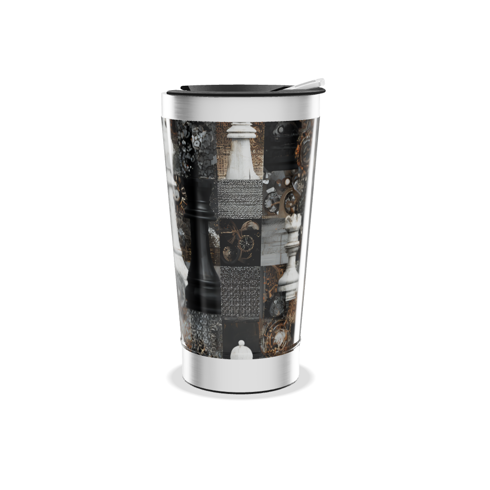 Copo Térmico - Estampa Xadrez Peças