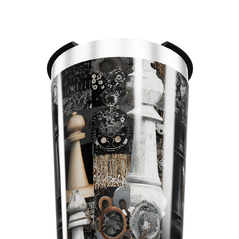 Copo Térmico - Estampa Xadrez Peças