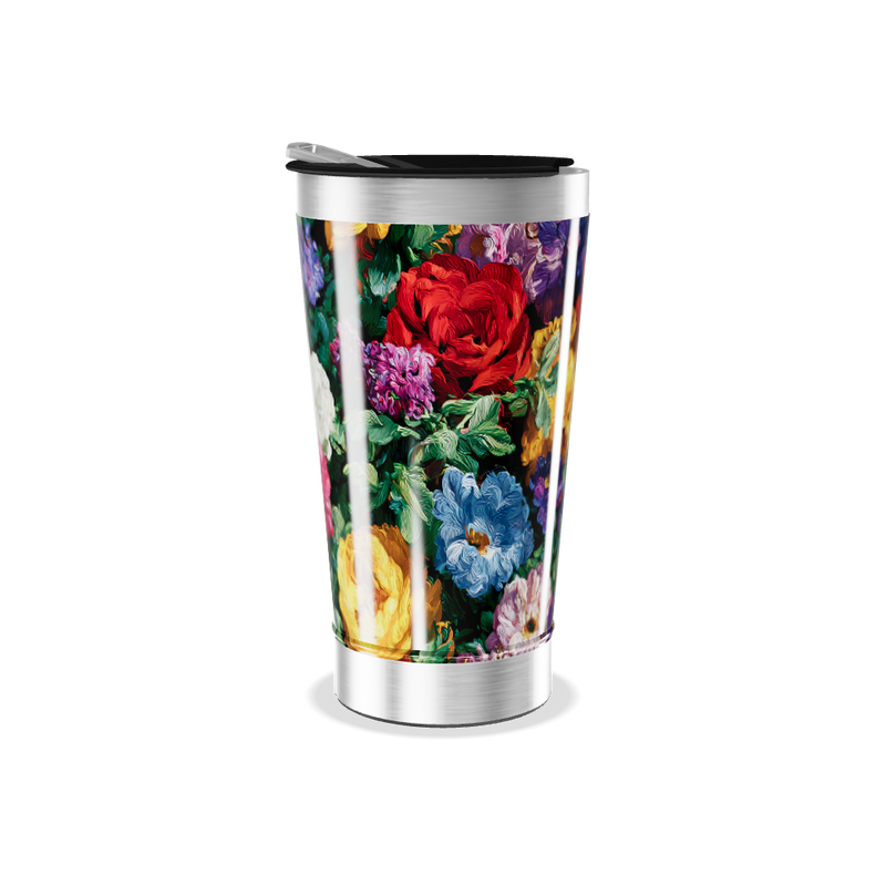 Copo Térmico - Estampa Floral Colorida