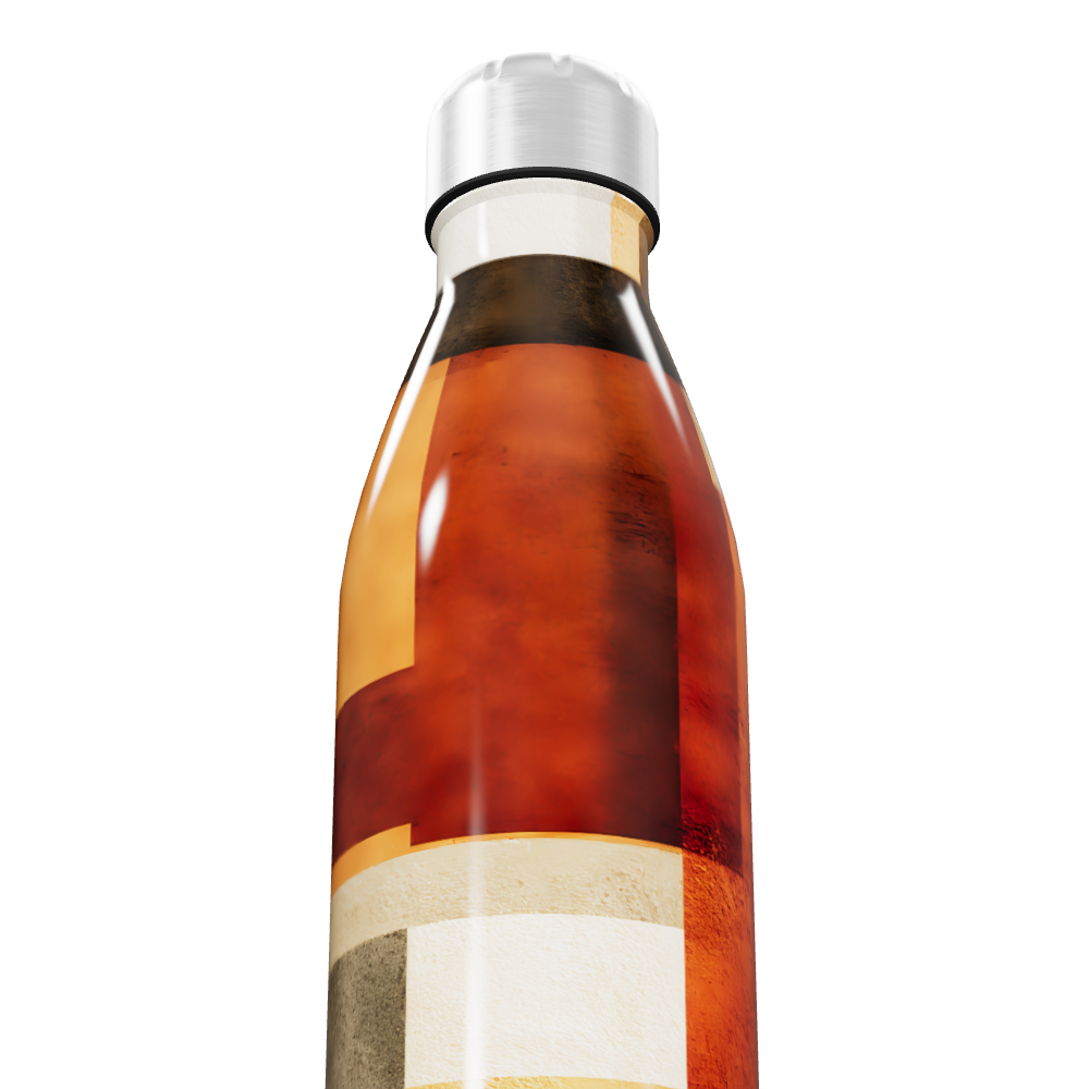 Garrafa Inox - Estampa Geométrica Colorida