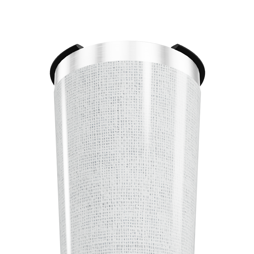 Copo Térmico - Textura Branca Aço Inox