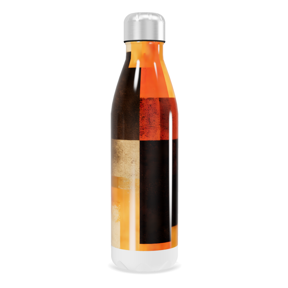 Garrafa Inox - Estampa Abstrata Colorida