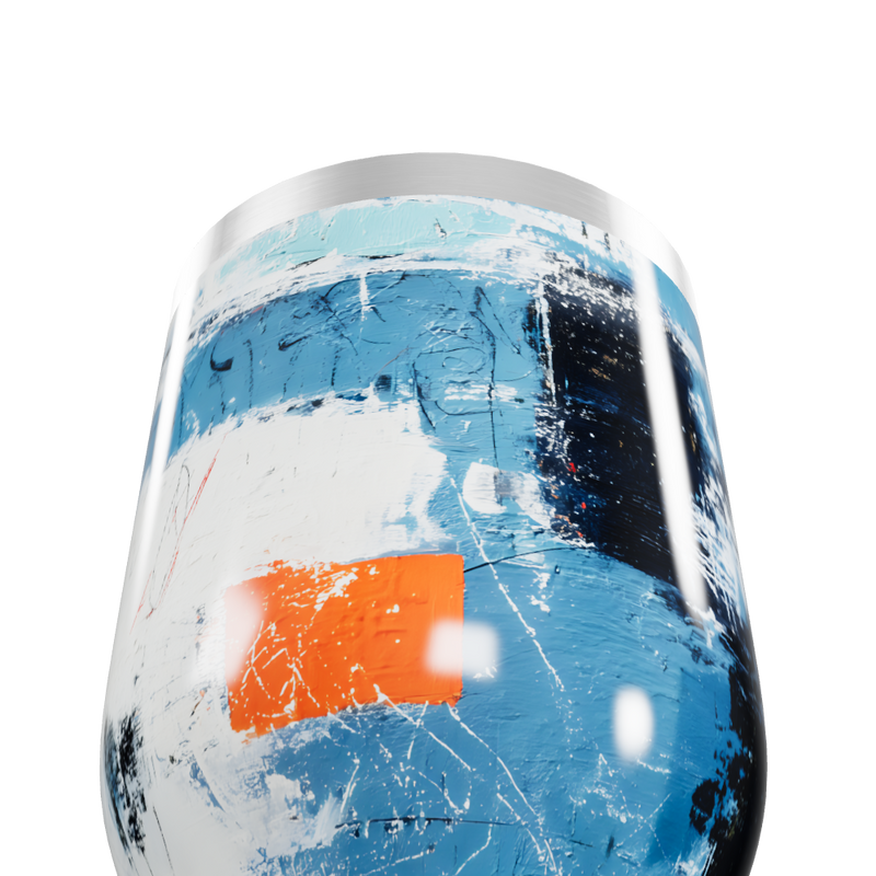 Copo Térmico Slim - Aço Inox Estampa Abstrata