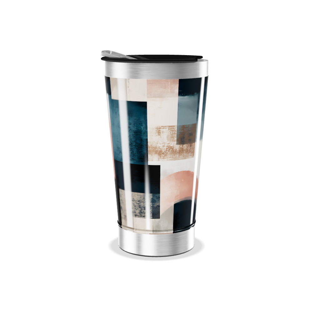 Copo Térmico - Estampa Geométrica Colorida